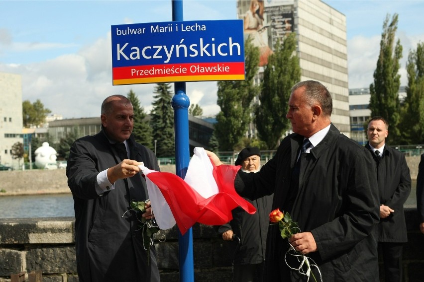 Bulwar Marii i Lecha Kaczyńskich - uroczystość odsłonięcia...