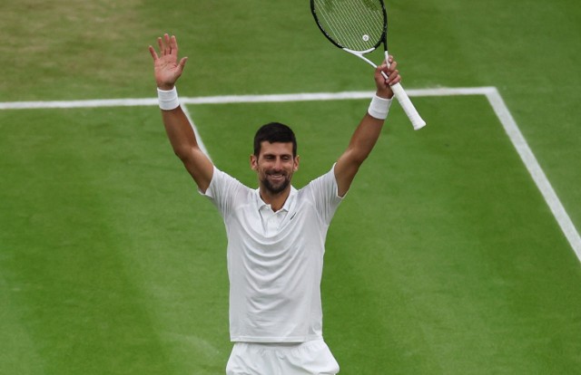 Serb Novak Djokovic pierwszym finalistą Wimbledonu
