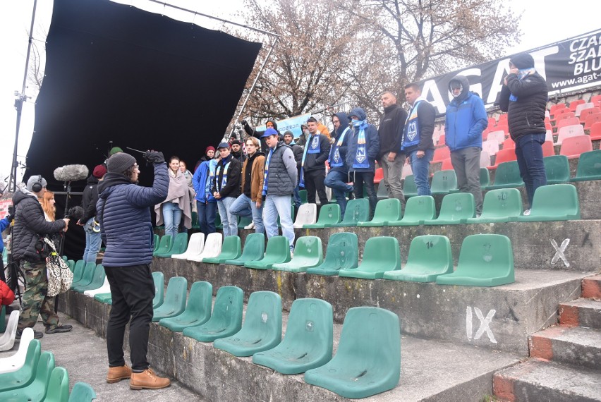 Na domowym stadionie sosnowieckiej drużyny ekipa filmowa...
