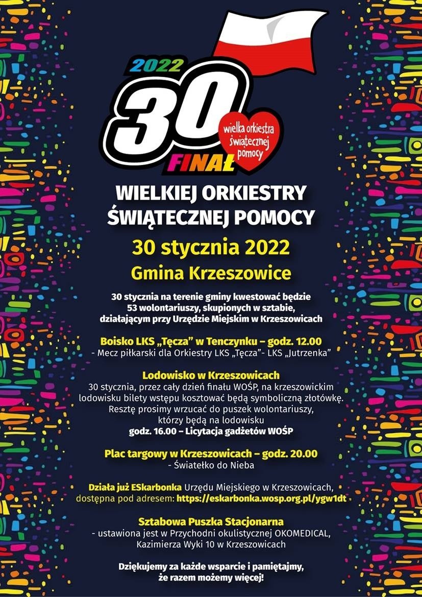 Powiat krakowski. Na weekend Wielki Finał WOŚP, licytacje, koncerty i zumba 