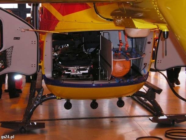 Eurocopter 135 Lotniczego Pogotowia Ratunkowego. Miejsce do...