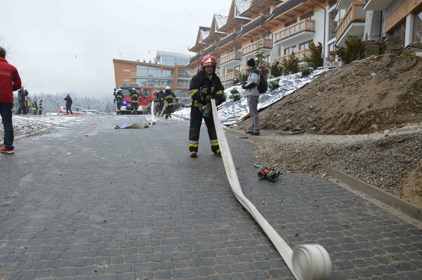 Zakopane. Strażacy ćwiczyli na wypadek pożaru hotelu [ZDJĘCIA]