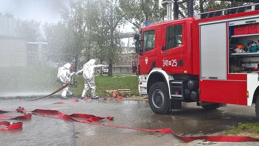 Ostrołęka. Ćwiczenia strażackie w Stora Enso [ZDJĘCIA]