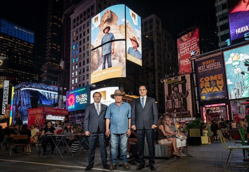 Dzieło gdyńskiego fotografa promuje egipskie wycieczki na Times Square