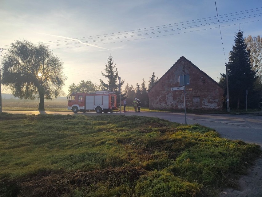 Do pożaru pustostanu doszło o godz. 7.30. To wtedy wpłynęła...