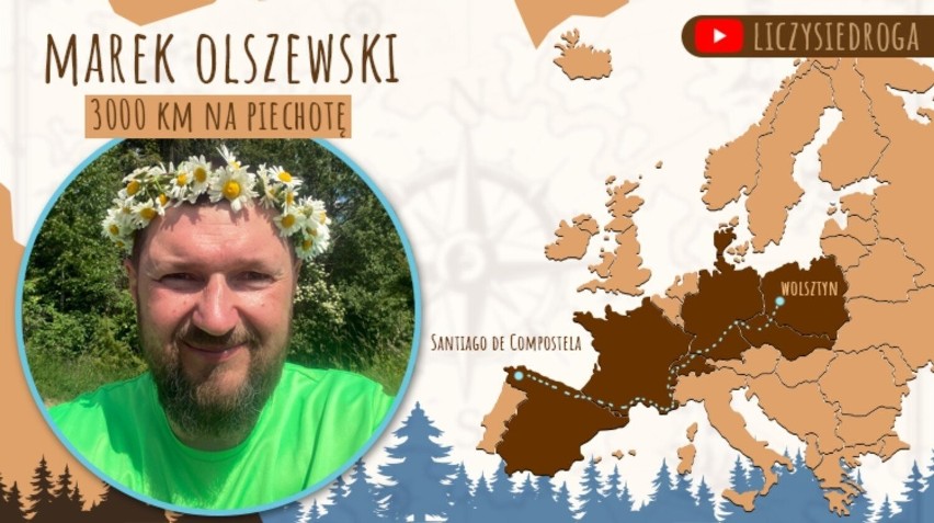 Marek Olszewski prowadzi zbiórkę pieniędzy na jego pieszą...