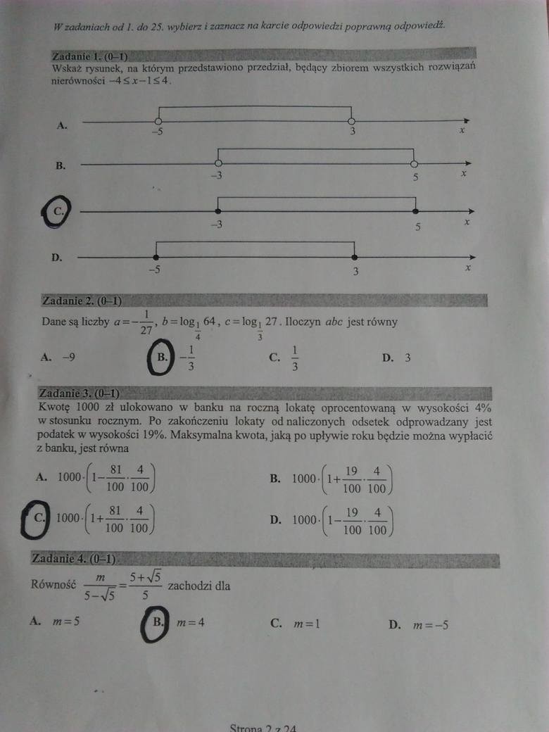 Matura próbna 2015 z OPERONEM: Egzamin z matematyki 25 listopada [PYTANIA,  ODPOWIEDZI] | Dziennik Polski