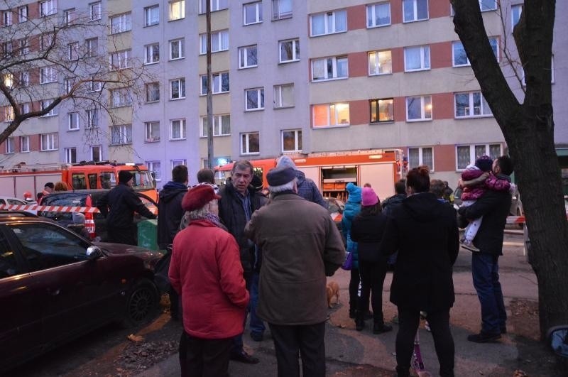 Pożar w budynku przy ul. Ślicznej we Wrocławu