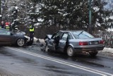 Wypadek na zakopiance. Zderzyły się dwa samochody [ZDJĘCIA]