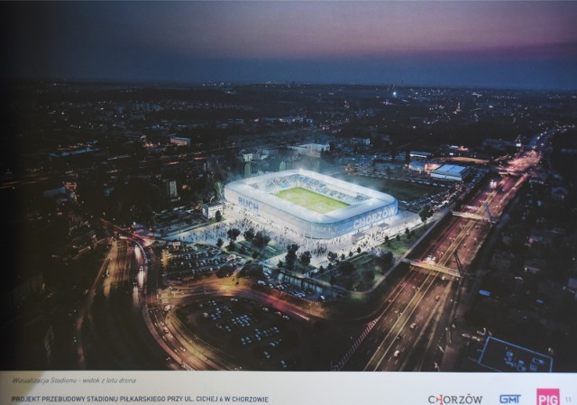 Nowy stadion Ruchu Chorzów wciąż możemy oglądać tylko na wizualizacjach