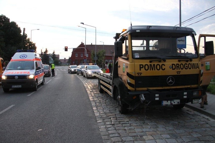 Wypadek na skrzyżowaniu ulic Oleskiej i Lipowej w Opolu