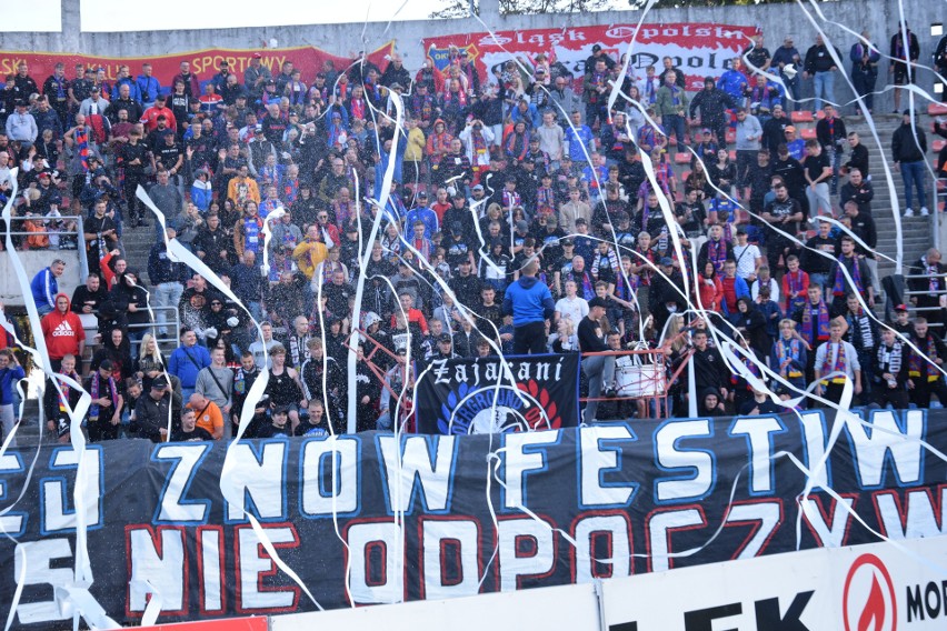 Kibice na meczu Odra Opole - GKS Katowice.