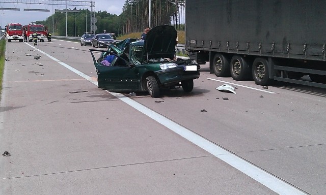 Do wypadku doszło na autostradzie A2, niedaleko węzła Rzepin.