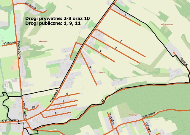 Siatka ulic w Zerwanej. Wkrótce otrzymają nazwy