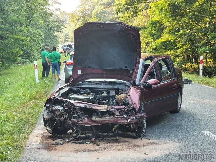 Wypadek na trasie Krasiejów - Kolonowskie.