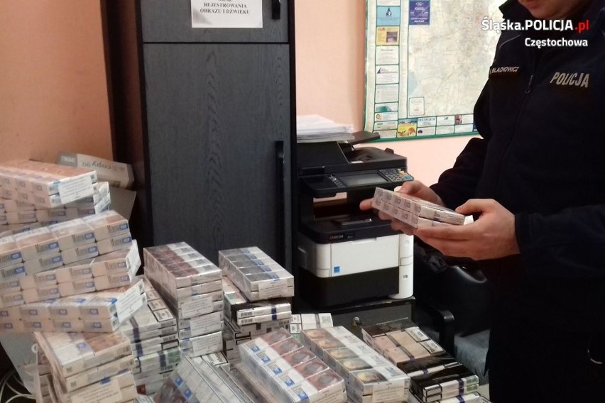 Częstochowa: Policja przejęła kontrabandę. Znaleziono 1600 paczek papierosów bez akcyzy