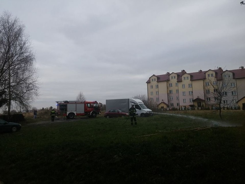 DZ24: Pożar przy ulicy Jana Pawła II w Szczekocinach [ZDJĘCIA]