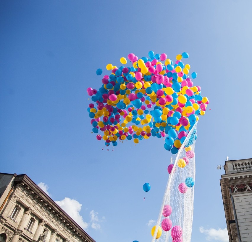 Urodziny Łodzi 2014. Balony z życzeniami łodzian wzleciały ku niebu [ZDJĘCIA]