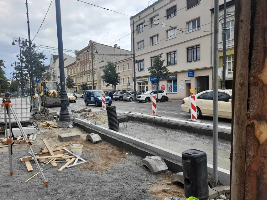 Trwa budowa kolejnych przystanków wiedeńskich w Bydgoszczy....