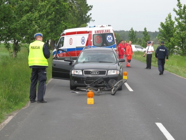 Śmiertelne potrącenie koło Białogardu. Zginął 70-letni rowerzysta.