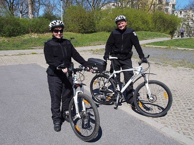 Na terenie Zielonej Góry możemy już spotkać policyjne patrole rowerowe.