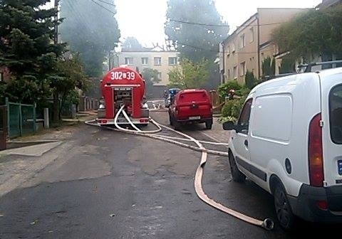 Pożar na prawobrzeżu w Szczecinie. Pali się pustostan