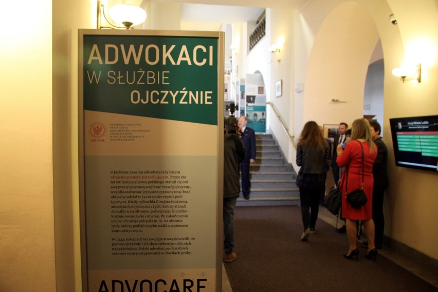 Otwarcie wystawy „Adwokaci w służbie Ojczyźnie” w lubelskim ratuszu (ZDJĘCIA)