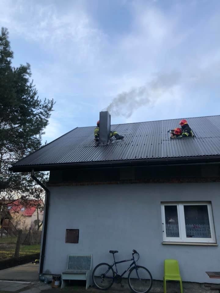 Pożar poddasza domu w Rzozowie w gminie Skawina został...