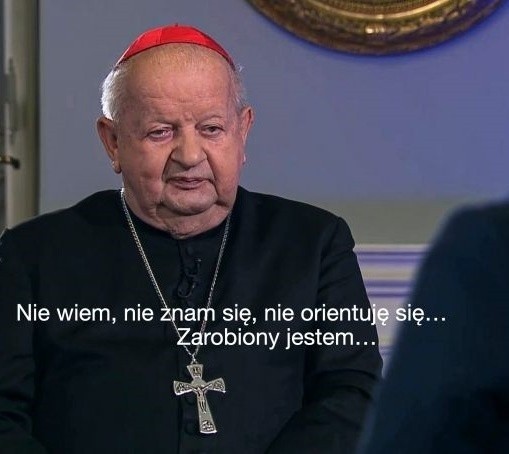 Z reportażu TVN24 i raportu Watykanu wynika, że kardynał...