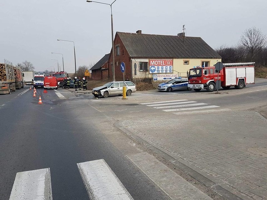 Dzisiaj o godzinie 11.40 na skrzyżowaniu Zbrachlin - Topolno...