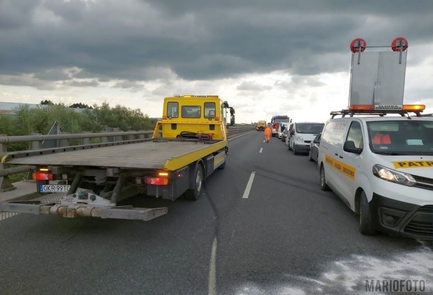 Zderzenie na autostradzie A4.