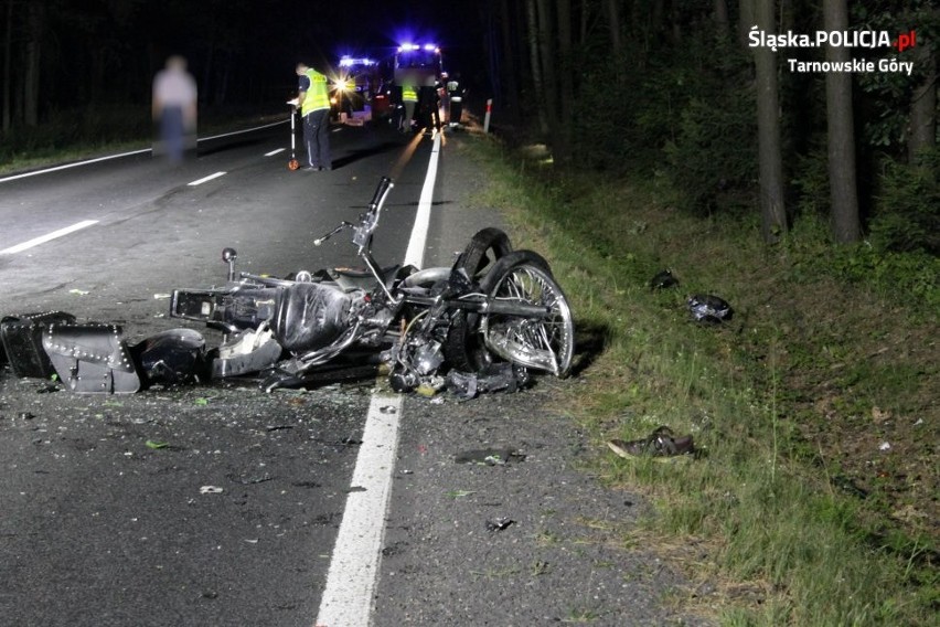 Tragiczny wypadek motocyklistów i porsche w Miasteczku...