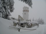 Ponad pół metra śniegu na szczycie Kopy Biskupiej