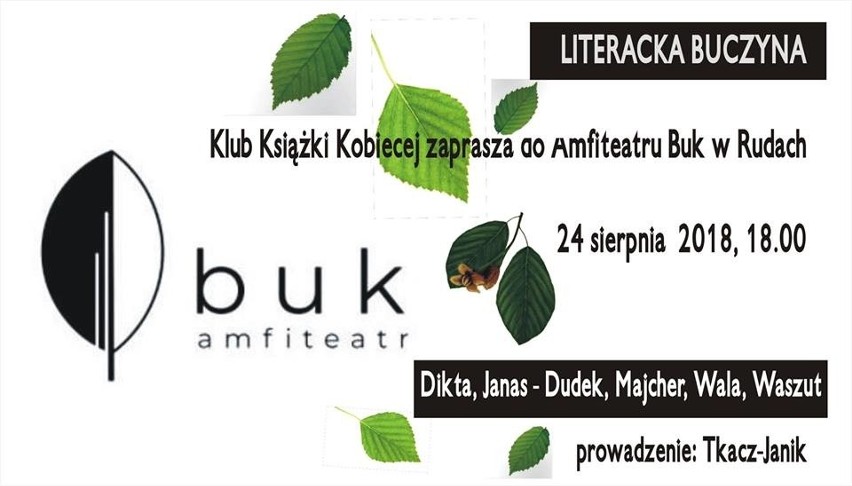 Literacka Buczyna - pisarki i poetki o literaturze. Sabina Waszut, Magdalena Majcher, Hanna Dikta, Magdalena Wala i Barbara Janas-Dudek