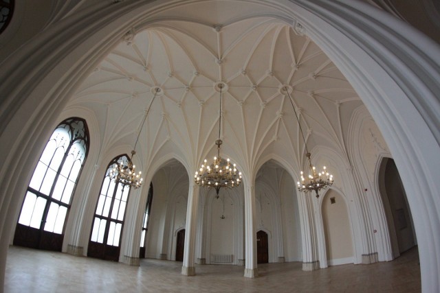 Sala Gotycka w pałacu Czartoryskich po przeprowadzonej w ramach projektu renowacji robi duże wrażenie