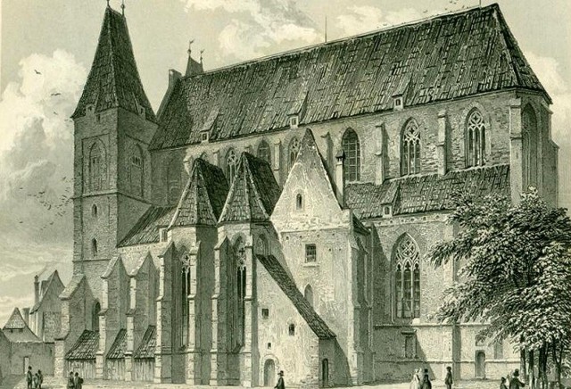 Barthel Stein pracował na wielu europejskich uniwersytetach, pod koniec życia wrócił do Brzegu. Na zdjęciu: tamtejszy kościół św. Mikołaja.