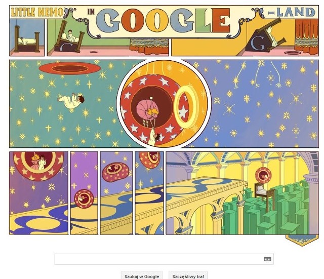 Winsor McCay w Google Doodle