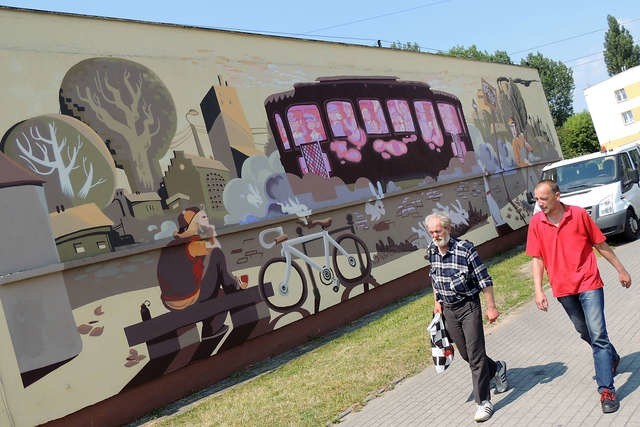 Od roku elewację budynku MZK przy ul. Wschodniej zdobi taki oto efektowny mural