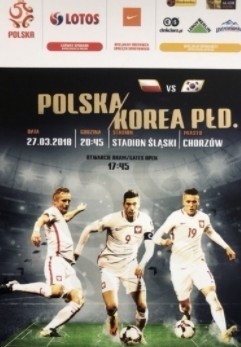 Bilet na mecz Polska - Korea na Stadionie Śląskim 27.3.2018