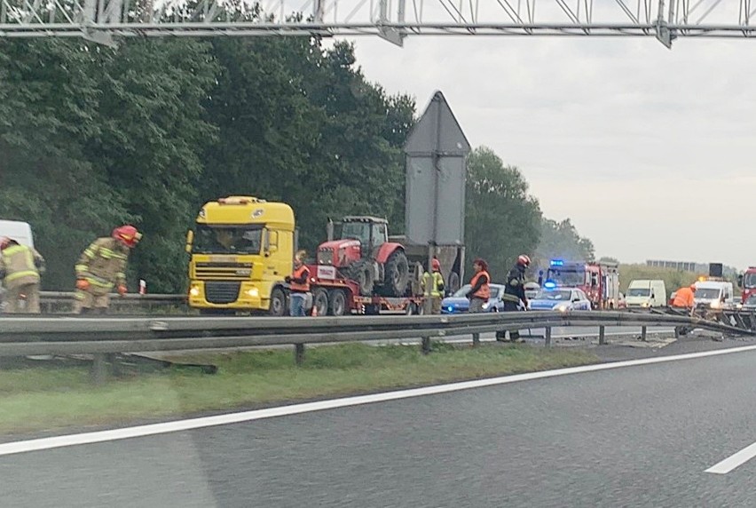 Wypadek na A4 w Rudzie Śląskiej w kierunku na Wrocław....