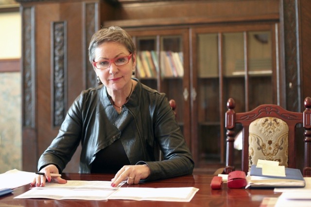Prezydent Słupska Krystyna Danilecka-Wojewódzka.