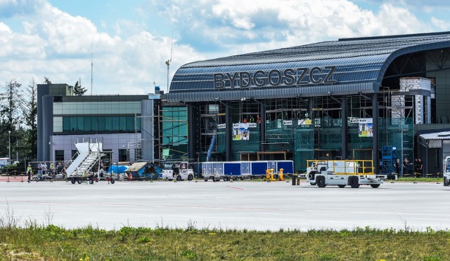 Lotnisko w Bydgoszczy.