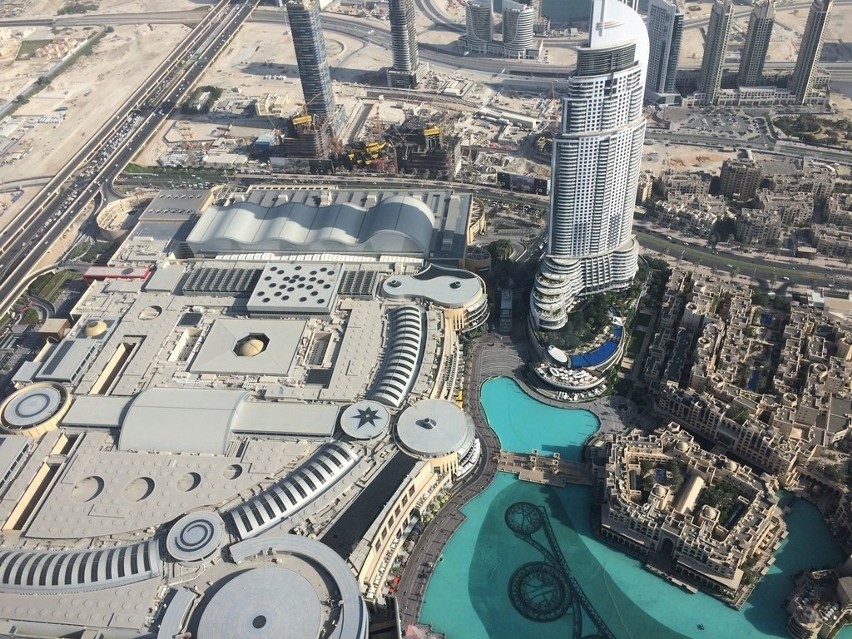 Widok ze 124 piętra Burj Khalifa