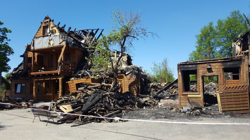 Pożar w Kruszynianach. Spłonęła Tatarska Jurta. 6.05.2018...