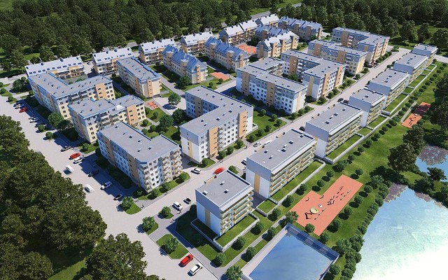 Znajdujące się tuż przy administracyjnej granicy Białegostoku osiedle Dolina Cisów składa się z czteropiętrowych budynków, które wyglądem nawiązują do miejskich kamieniczek.
