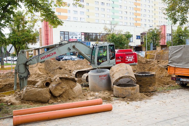 Remont na ulicy Legionowej trwa w najlepsze