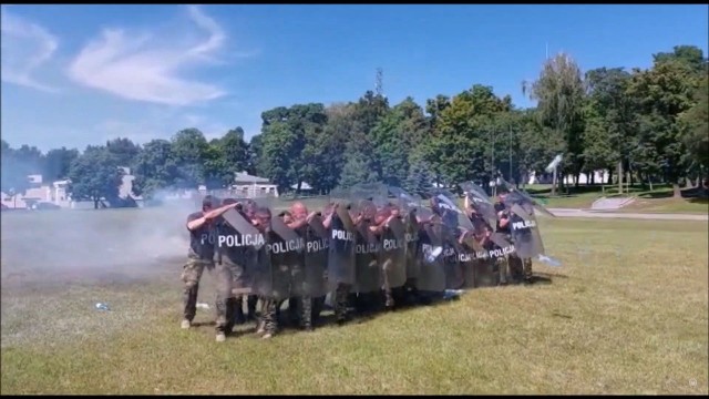 Podlaska Straż Graniczna uczyła się walczyć tarczami