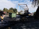 W Częstochowie spaliła się ciężarówka na ul. Powstańców Warszawy ZDJĘCIA