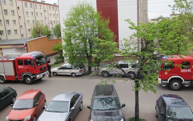 Strażacy przyjechali do płonącego garnka przy ul. Emilii Plater w Wasilkowie