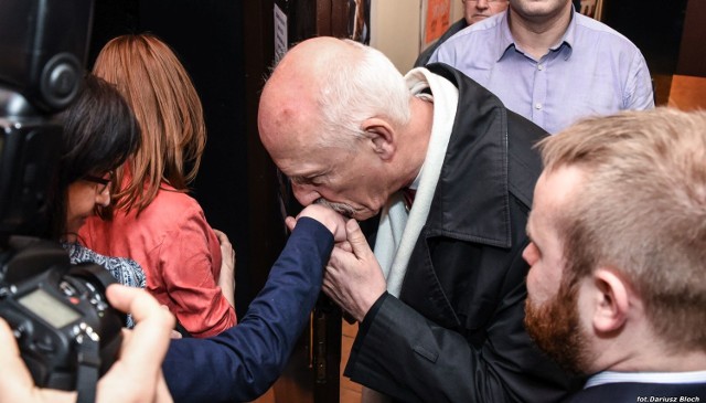 Janusz Korwin-Mikke w Bydgoszczy.